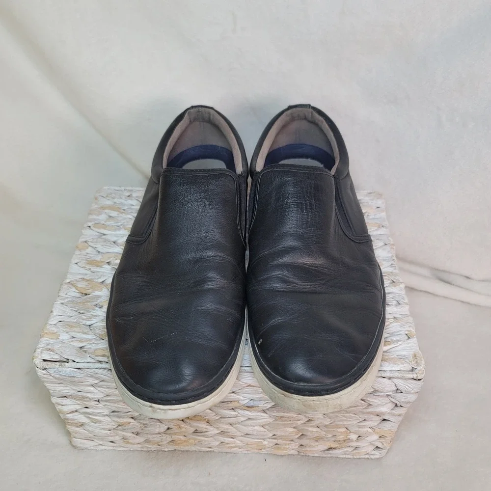 COLE HAAN Grand OS Franklin Black Sz 12 M Men‎ Slip-On Leather Loafers Sneakers